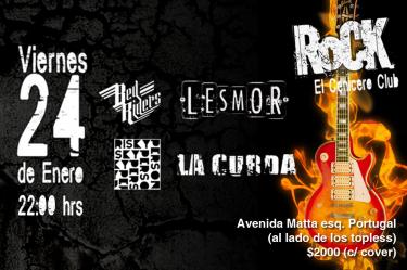 Cartel del concierto de Bed Riders en El Cenicero Club Matta