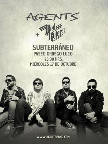 Cartel del concierto de Bed Riders en Bar Subterráneo