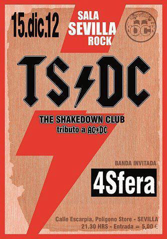 Cartel del concierto de 4Sfera en Sevilla Rock