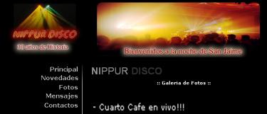 Cartel del concierto de Cuarto Café en Nippur Disco