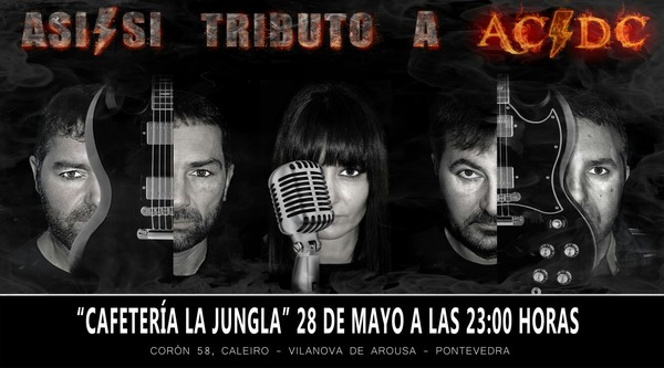 Cartel del concierto de ASI/SI en Bar La Jungla