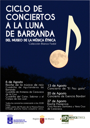 Cartel del concierto de Esencia Bardorí en Museo de la Música Étnica
